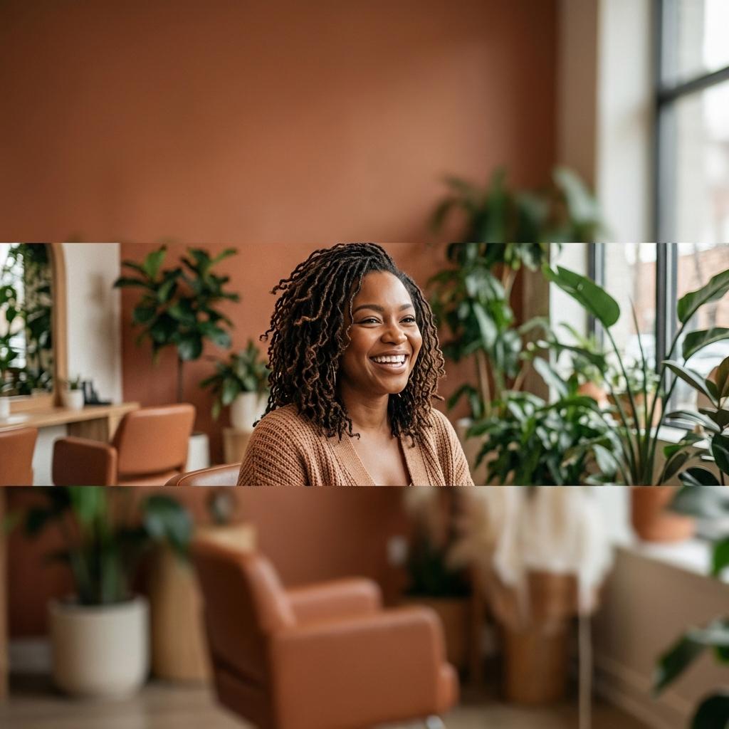 Happy Client with Locs